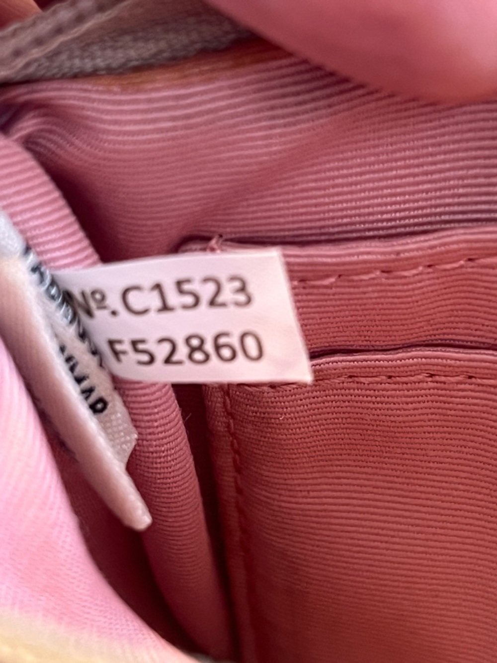 Coach Embossed Leather Wristlet Pink with hangtag EUC No callouts - Picture 6 of 6